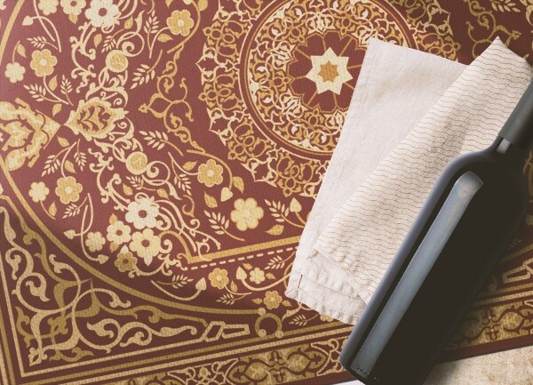 Universal vinyl rug Ancient pattern