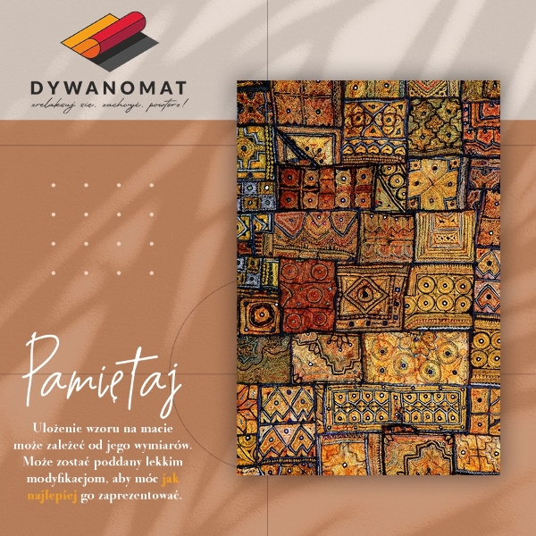 Vinyl rug Turkish mosaic