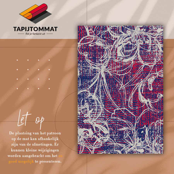 Vinyl floor mat Retro abstraction