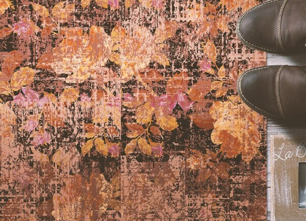 Interior PVC rug Vintage flowers