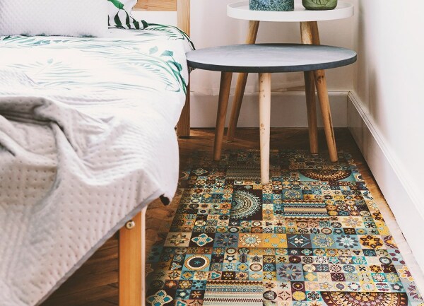 Indoor vinyl PVC carpet Tile mixture