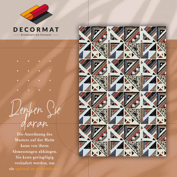 Vinyl rug Geometric mosaic