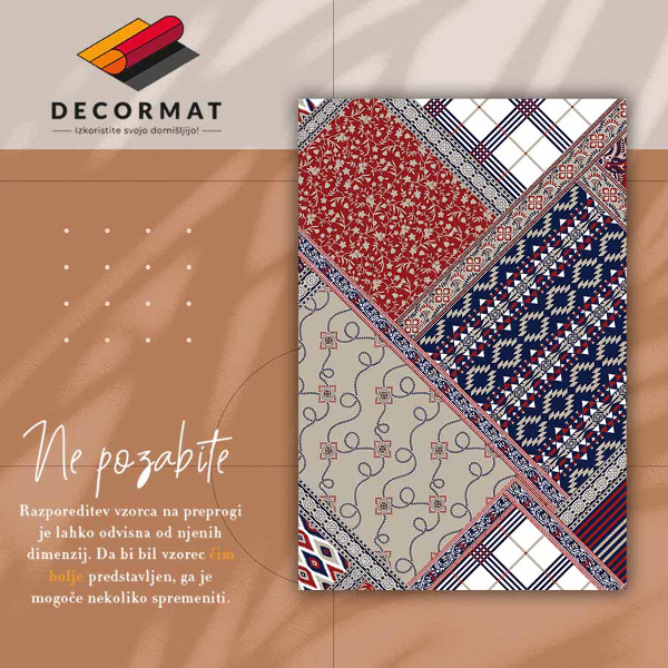 Universal vinyl rug Retro mix