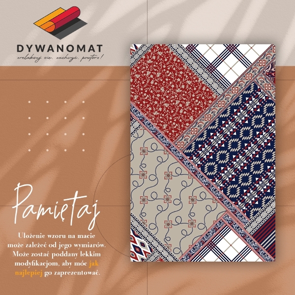 Universal vinyl rug Retro mix