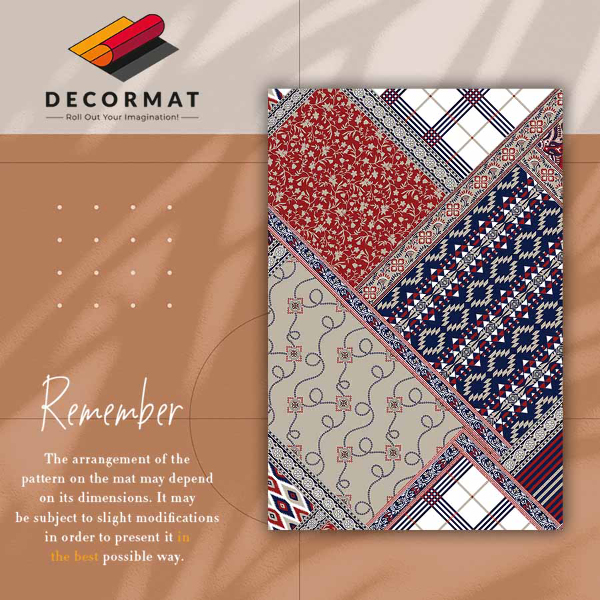 Universal vinyl rug Retro mix