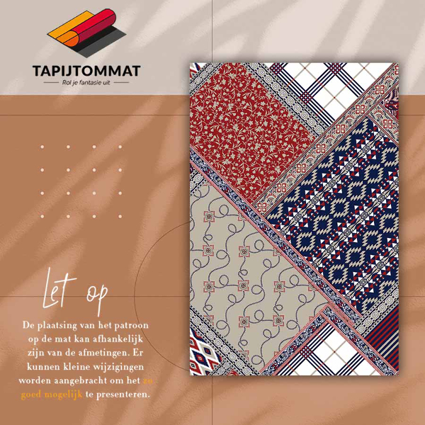 Universal vinyl rug Retro mix