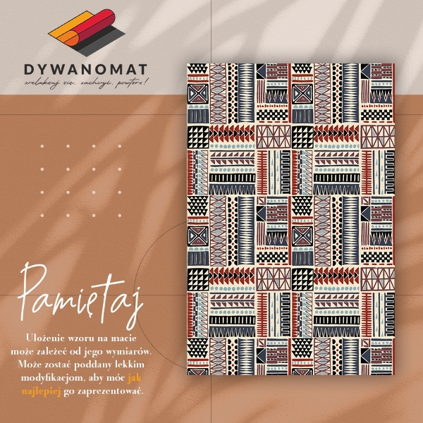 Vinyl interior carpet Indian patterns