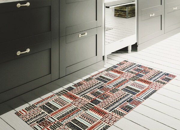 Vinyl interior carpet Indian patterns