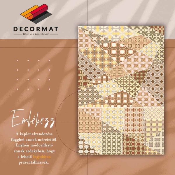 Vinyl floor mat Antique collage