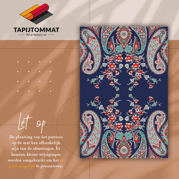 Indoor vinyl PVC carpet Persian style