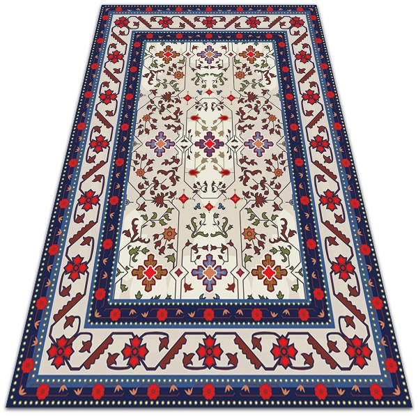 Vinyl floor rug Geometric braid - Decormat.co.uk