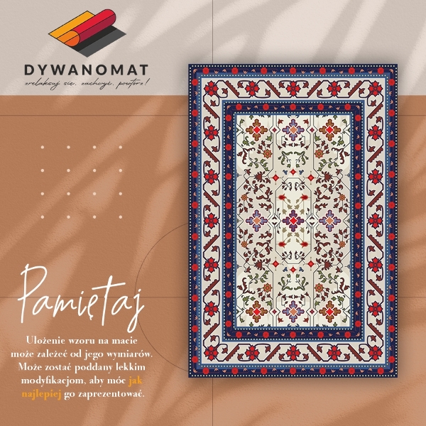 Interior vinyl floor mat Persian patterns