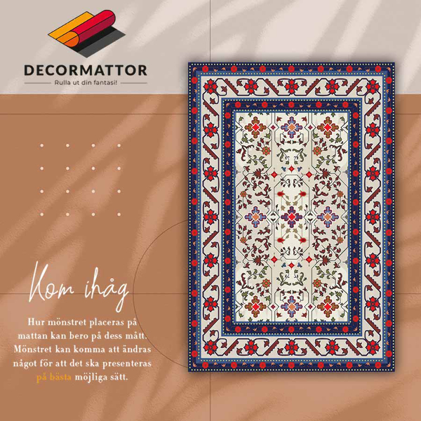 Interior vinyl floor mat Persian patterns