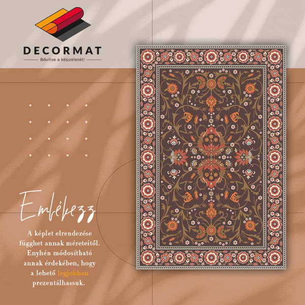 Universal vinyl rug Arabic style