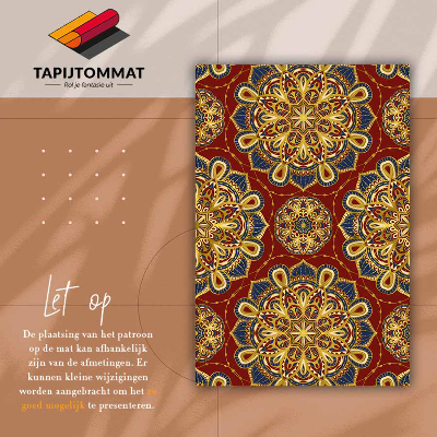 Vinyl floor mat Gold patterns