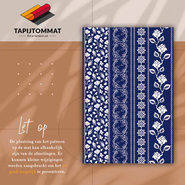 Universal vinyl carpet String flowers