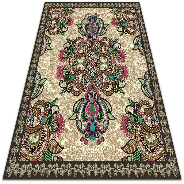 Vinyl indoor rug Classic eastern pattern
