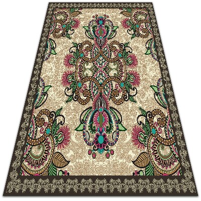 Vinyl indoor rug Classic eastern pattern