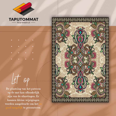 Vinyl indoor rug Classic eastern pattern