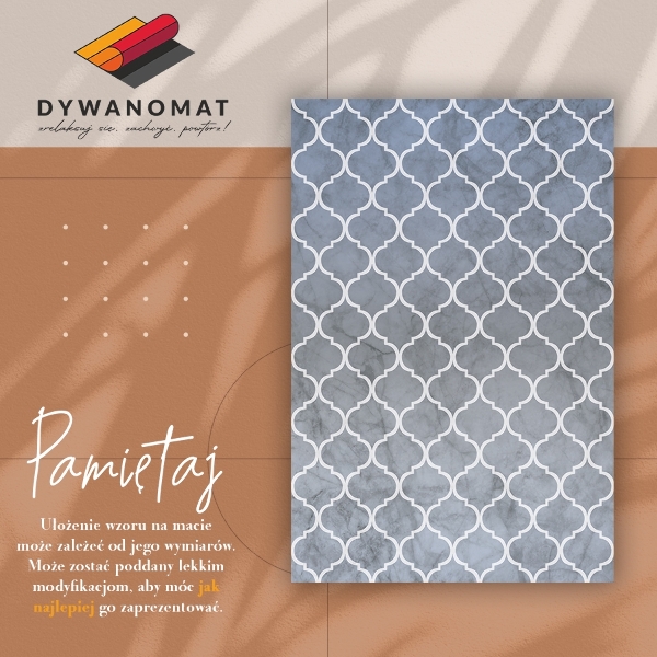 Indoor vinyl PVC carpet Moroccan style