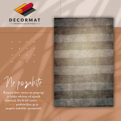 Universal vinyl rug Horizontal stripes