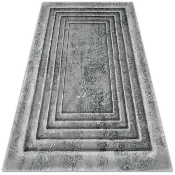 Vinyl floor rug Concrete frames
