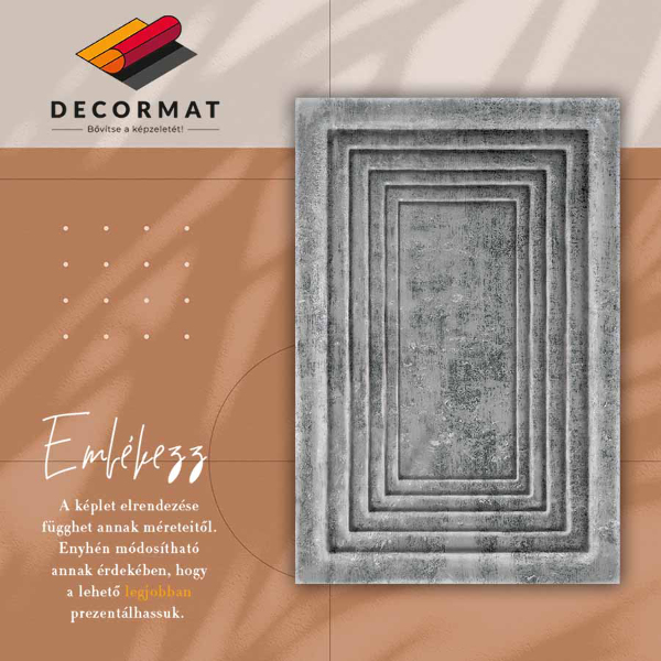 Vinyl floor rug Concrete frames