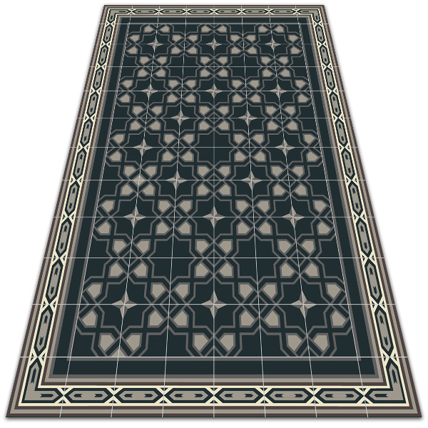 Vinyl floor mat Geometric stars