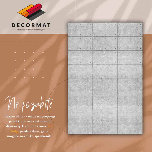 Indoor vinyl PVC carpet Concrete cube