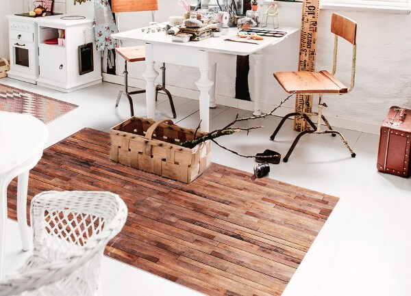 Interior PVC rug Striped board