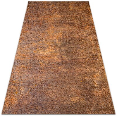 Fashionable vinyl rug Rusty sheet metal