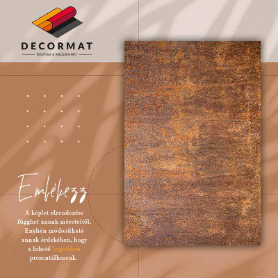 Fashionable vinyl rug Rusty sheet metal