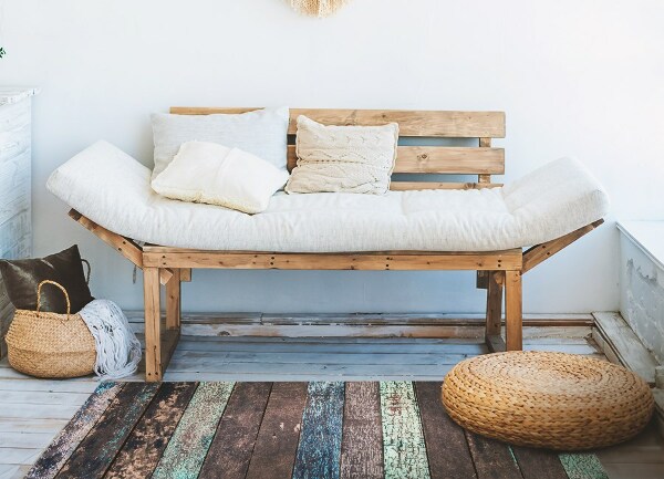 Interior PVC rug Horizontal boards