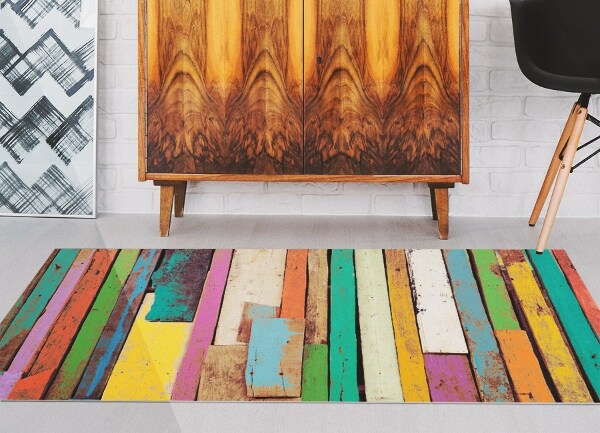 Interior PVC rug Horizontal boards