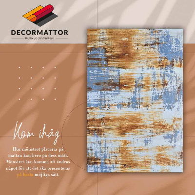 Fashionable vinyl rug Rusty sheet metal