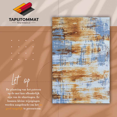 Fashionable vinyl rug Rusty sheet metal