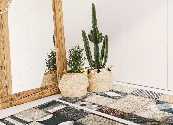 Indoor vinyl PVC carpet Concrete cube