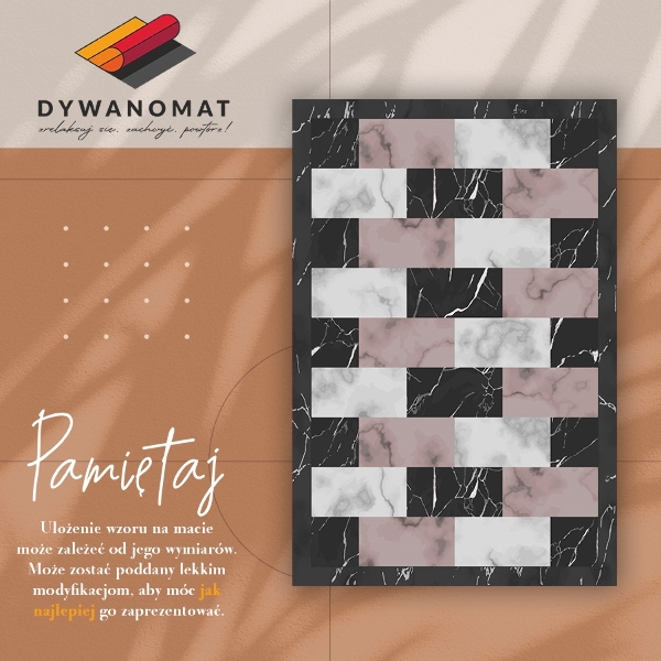 Universal vinyl rug Marble cube