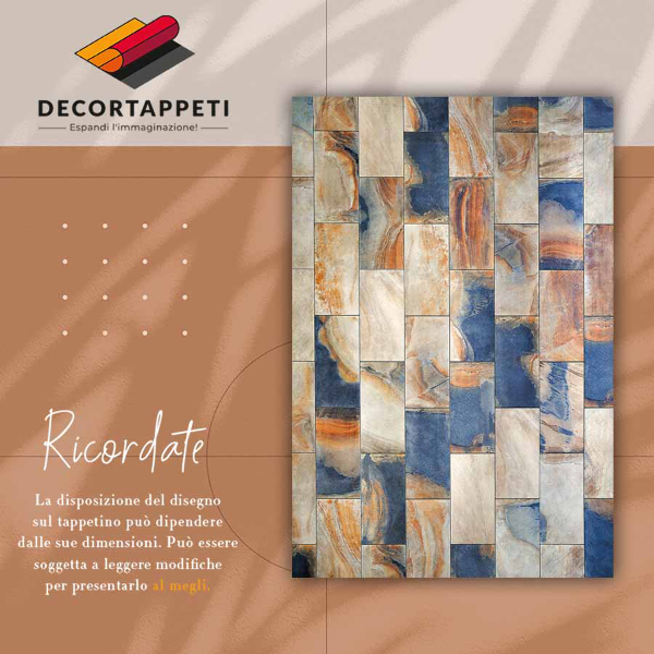 Universal vinyl rug Marble cube