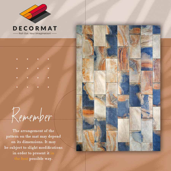 Universal vinyl rug Marble cube