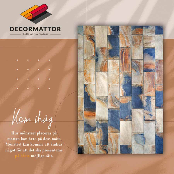 Universal vinyl rug Marble cube