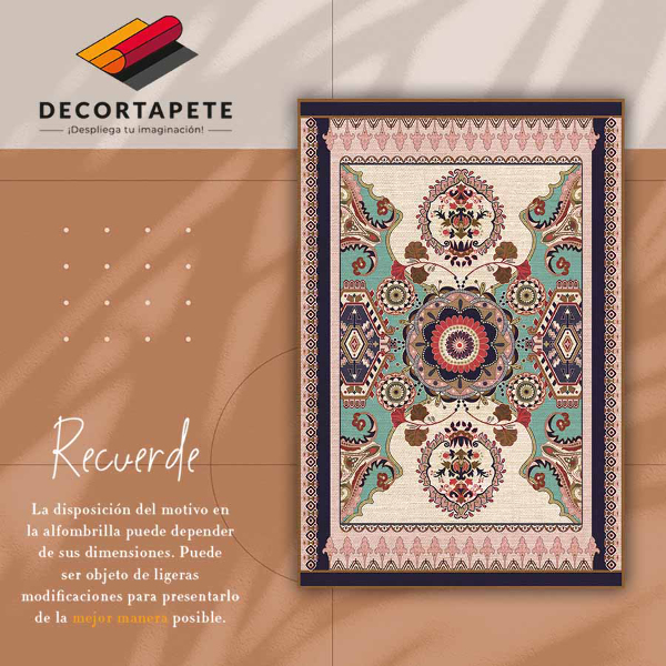 Universal vinyl carpet Geometric flowers