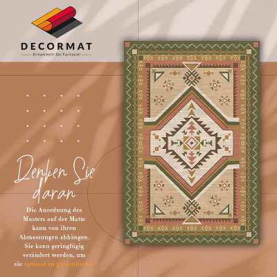 Vinyl floor rug Spanish geometry