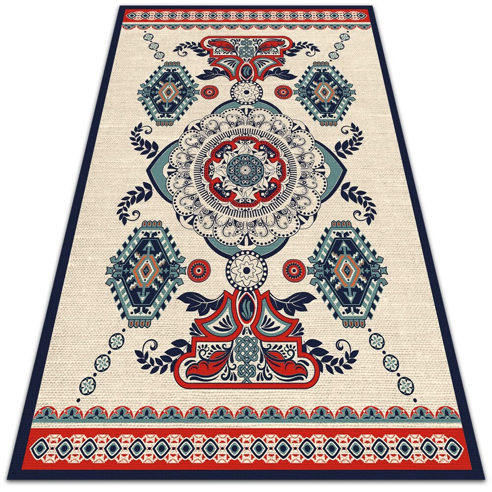 Vinyl floor rug Geometric braid - Decormat.co.uk