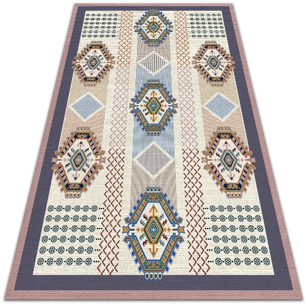 Universal vinyl rug Persian geometry