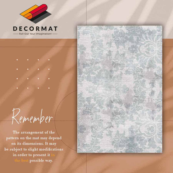 Vinyl floor mat Persian flowers