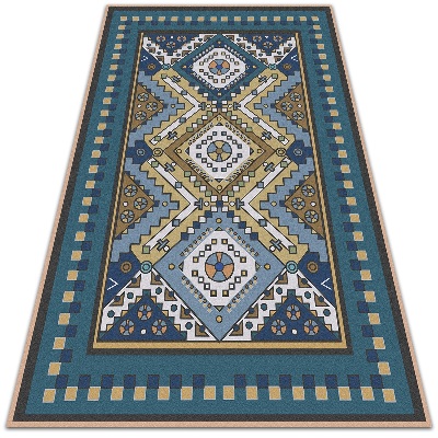 Indoor vinyl PVC carpet Moroccan patterns