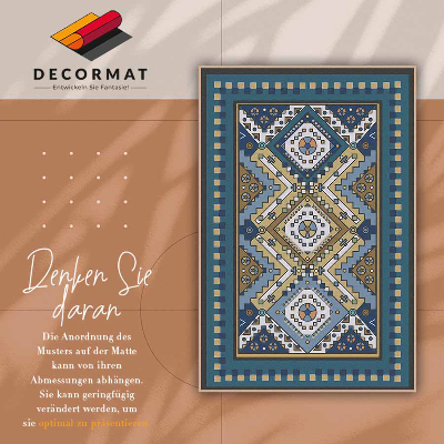 Indoor vinyl PVC carpet Moroccan patterns