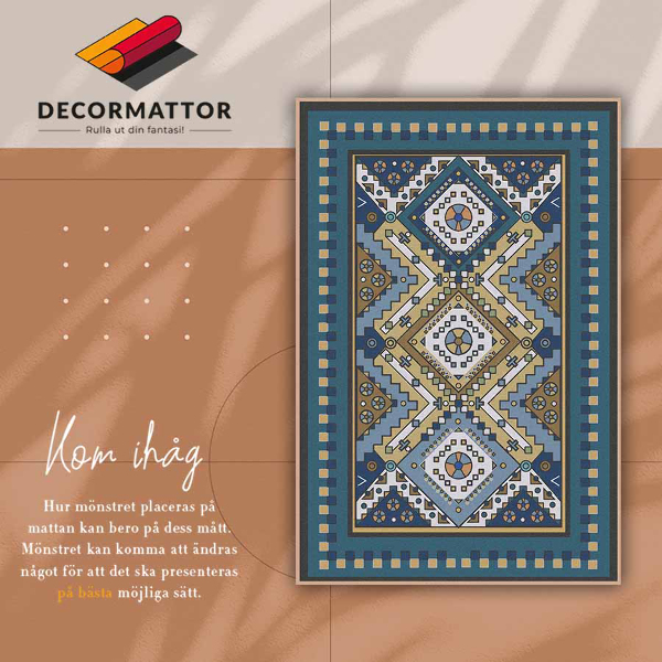 Indoor vinyl PVC carpet Moroccan patterns