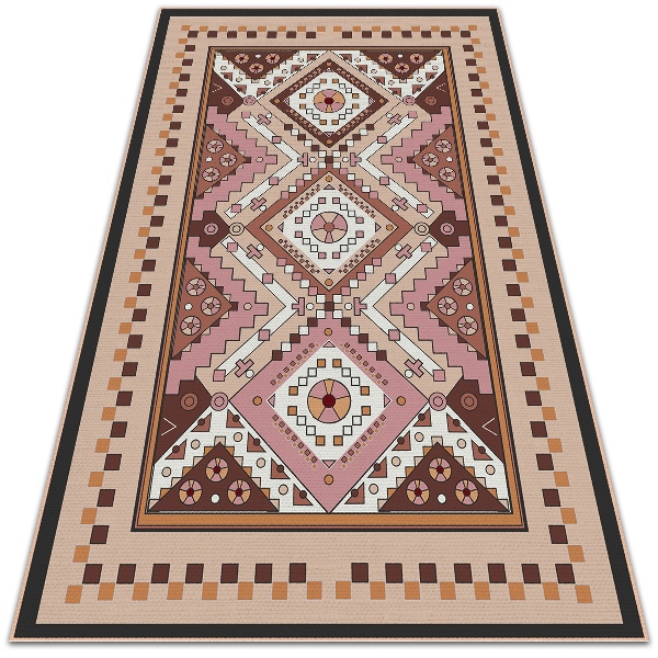 Indoor vinyl PVC carpet Moroccan patterns